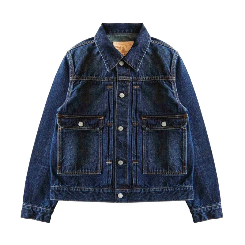Mans Jacket Selvedge Denim Jacket for Spring and Autumn Jeans Jacket