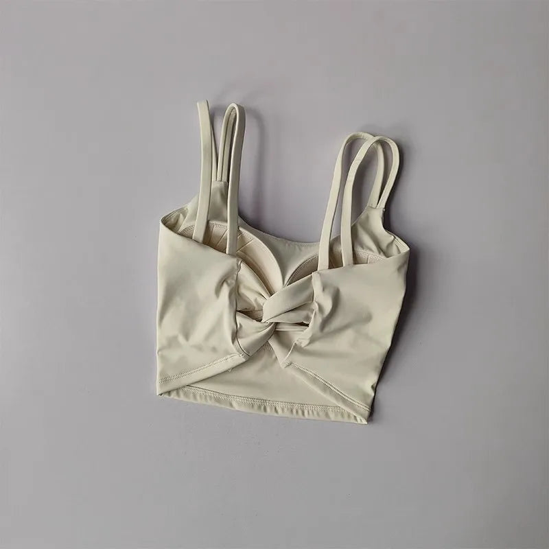 Women's Sports Bras Fitness Top, Sexy Lingerie, Push Up Fixed Pad, Yoga Bra