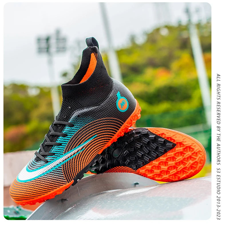 Soccer Shoes Society TF/FG Athletic Shoe Cleats Football Man Genuine Soccer Shoe