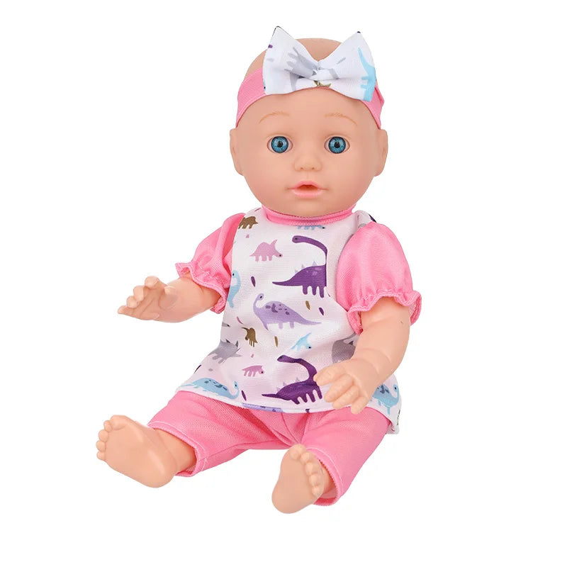 12inch Realistic Reborn Baby Doll For Kids Cute Baby Doll Movable Doll With Jumpsuits Birthday Gifts Children's Toys