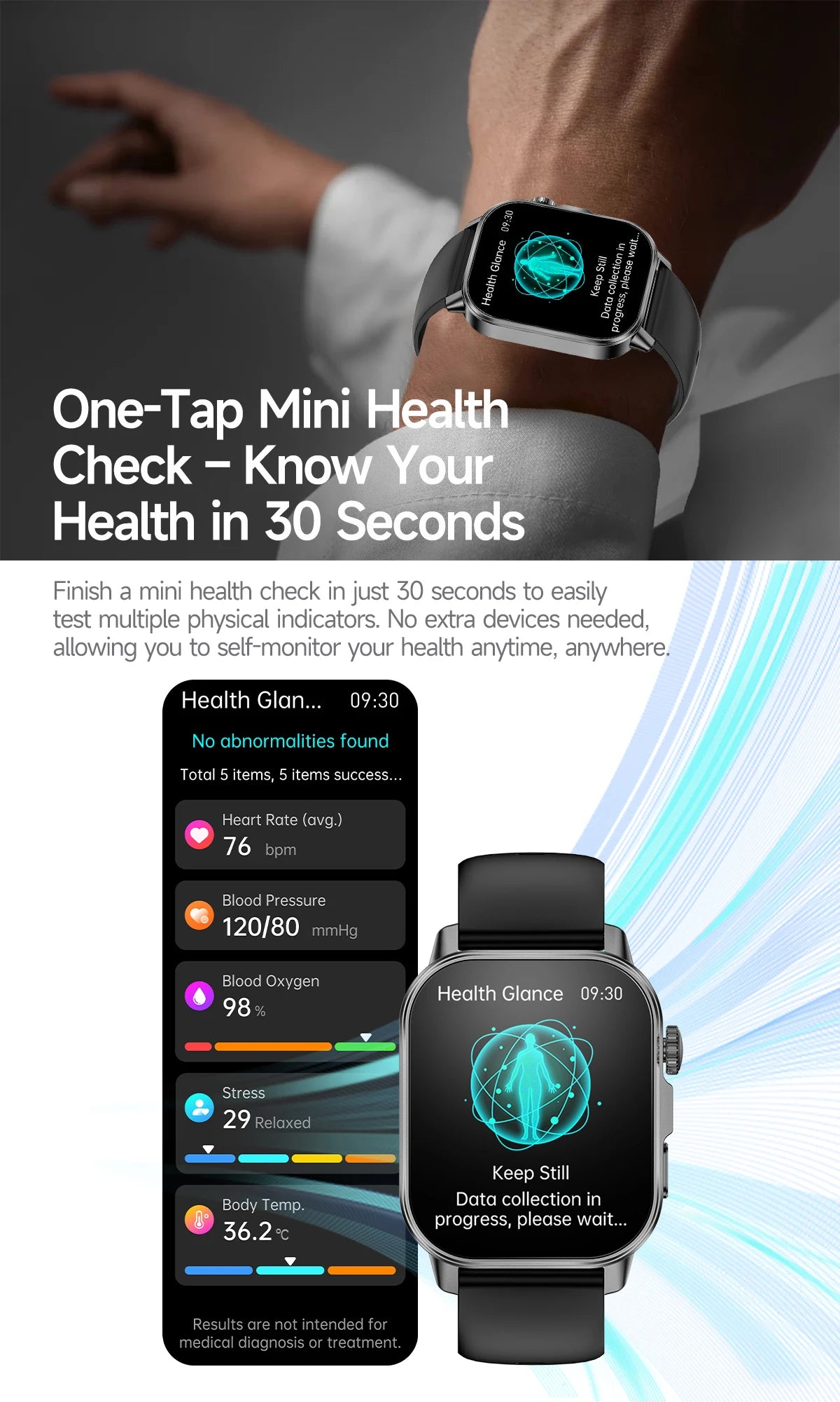 Body Composition analysis Monitoring Smart Watch Men ECG Heart Rate Blood pressure Uric Acid Health Tracker Smartwatches 2026New