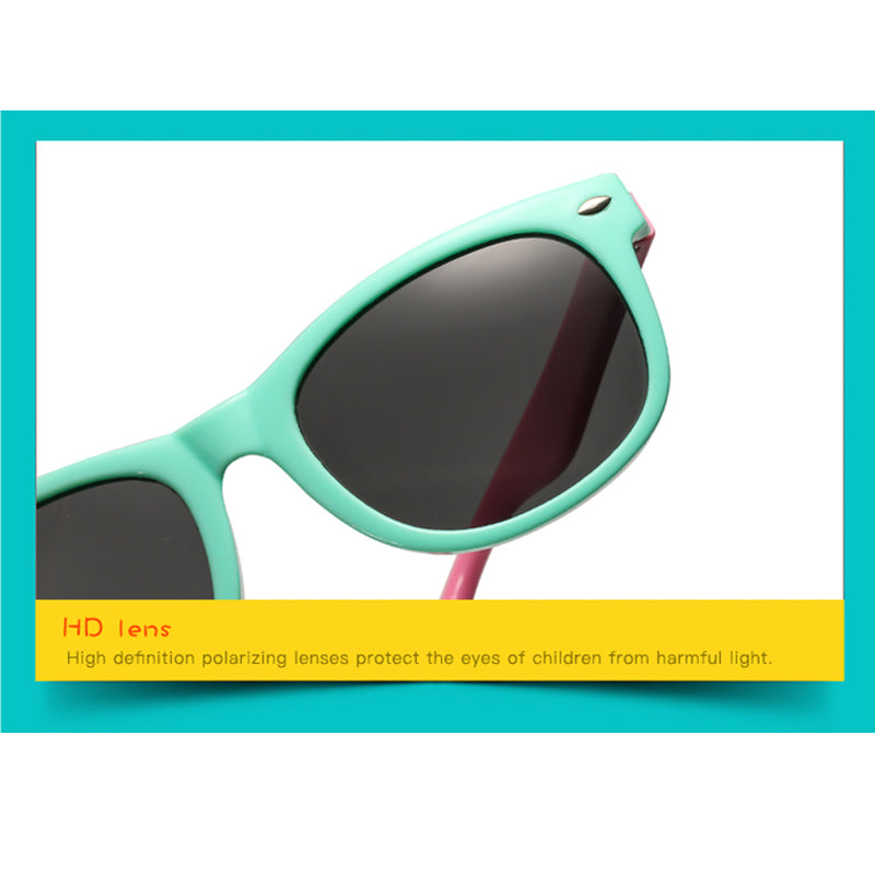 RUISIMO Kids Polarized Sunglasses TR90 Boys Girls Sun Glasses Silicone Safety Glasses Gift for Children Baby UV400 Eyewear