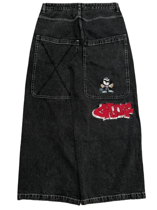 Y2K Jeans: Hip Hop Jeans | baggy Jeans | Black Denim Pants