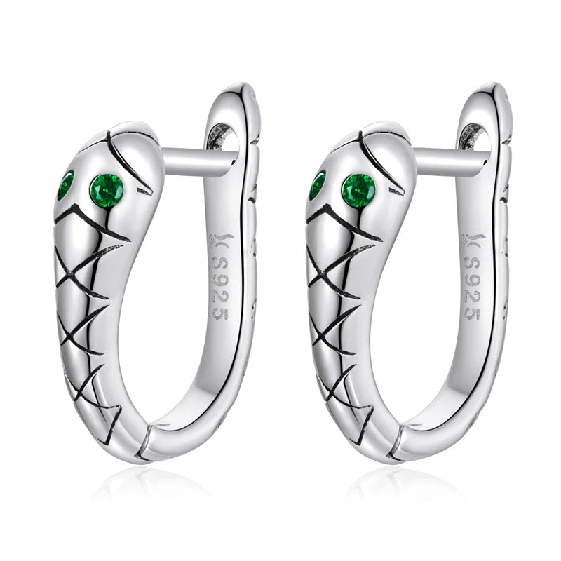 WOSTU 925 Sterling Silver European Simple CZ Ear Buckles Heart Hoop Earrings for Women Wedding Gift Minimalism Jewelry E737
