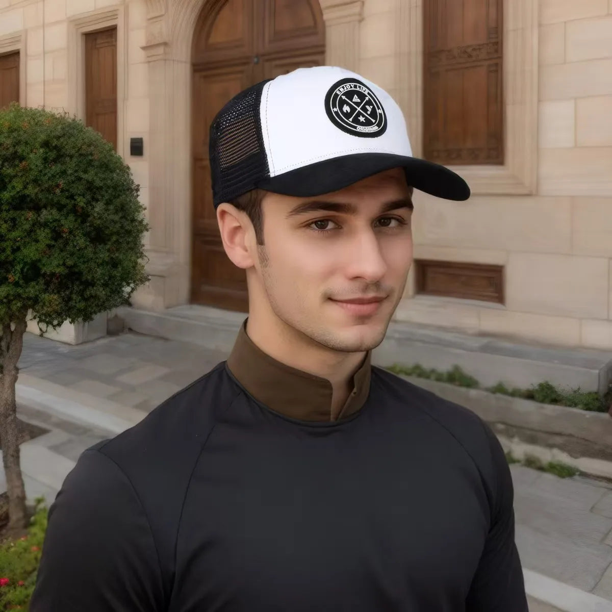 Unisex 5 panel Mesh Suede Trucker Hat  Men Baseball Cap Spring Summer Breathable Sports Hats