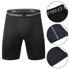 Male Fitness Quick-Drying Tight Shorts Elastic Compression Leggings Training Pants