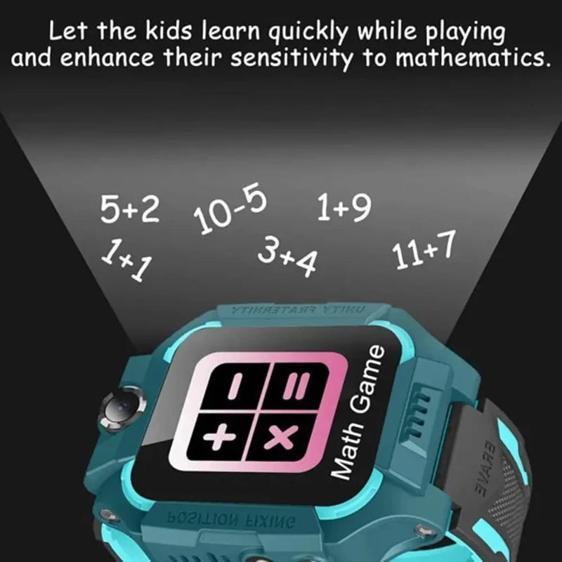 Lenovo Smart Watch Kids 4G Sim Card 2G Internet SOS Tracker Call Phone Voice Chat Photo Children Smartwatch Camera Boy Girl Gift
