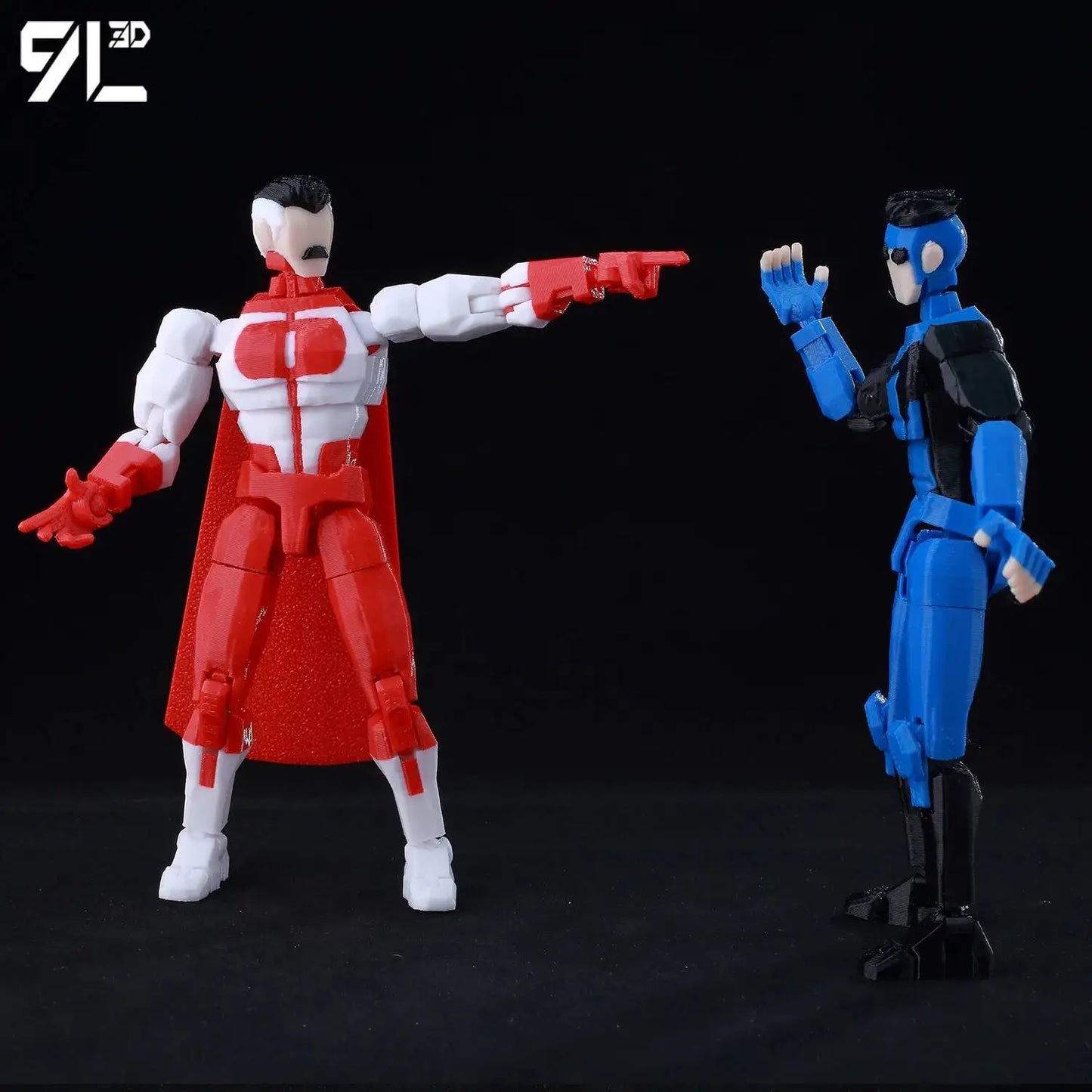 9L3D Printed Invincible Boy Lucky13 Dummy13 Conquer LEX Allen Superheroes Anime Toys Action Figures Mannequin Model Ornaments