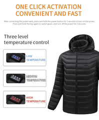 Heating Jacket Men's Winter Usb Electric Heating Coat Functional Self-Heating