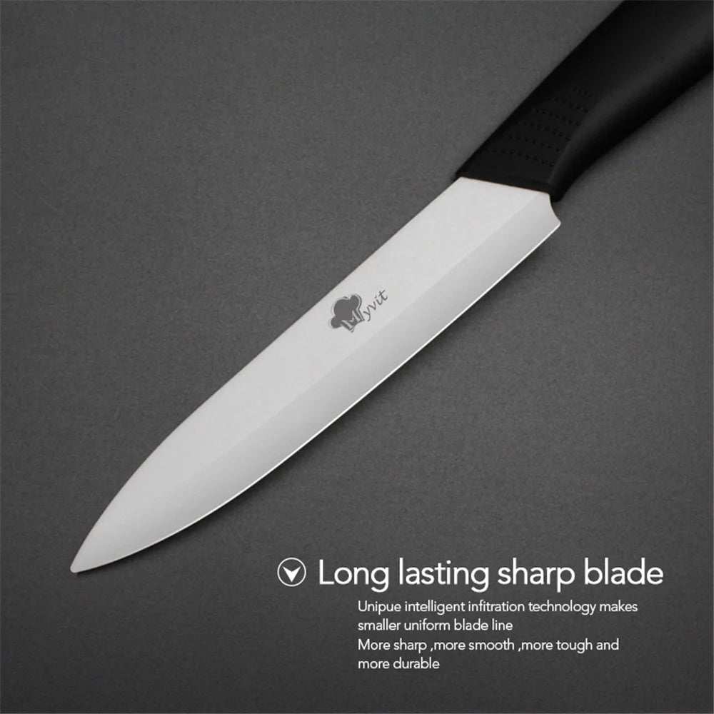 Ceramic Knives Set 3 4 5 6 inch Kitchen Chef Knife with Peeler Utility Paring Slicer