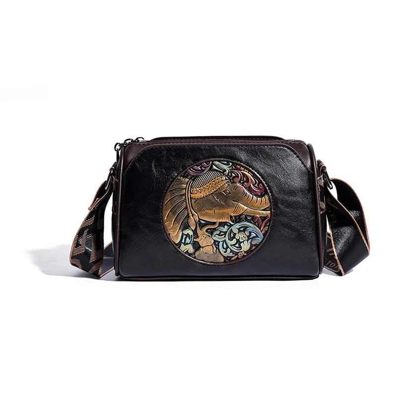 Women's Shoulder Bag Famous Brand Elephant Embroidered Female Messenger Bags