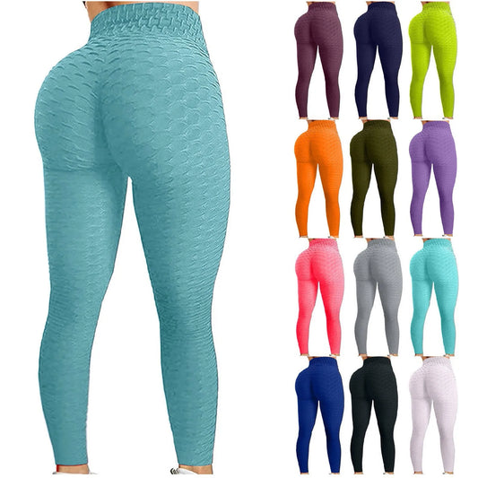 Women's Bubble Hip Lifting ExerciseYoga Pants Women  Fitness Running  Trouers