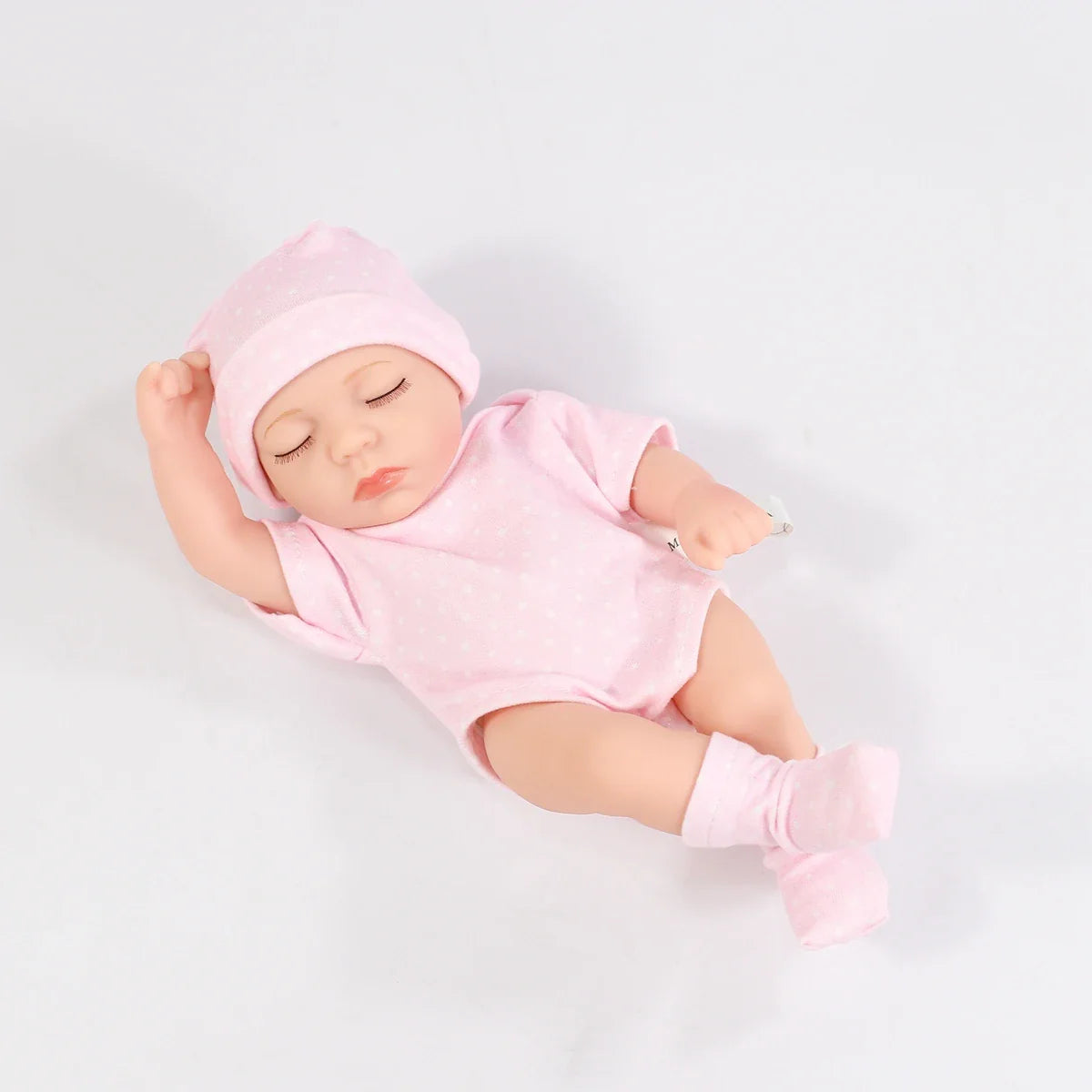 20cm Reborn Dolls Silicone Vinyl Baby Doll Cute Mini Bebe Doll Baby Reborn Doll Toys Waterproof Vinyl Doll For Girls Gift