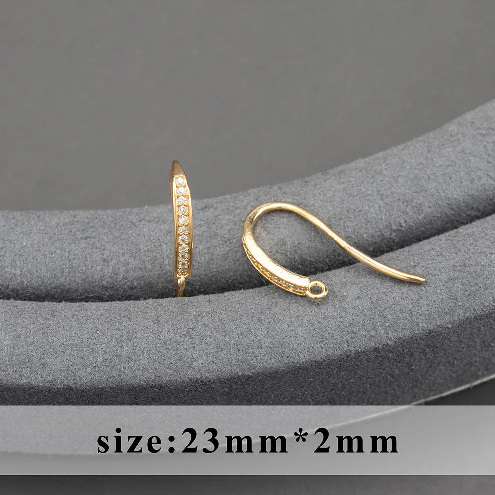 GUFEATHER,20pcs/lot,M800,jewelry accessories,pass REACH,nickel free,18k gold plated,copper,connector,diy earrings,jewelry making