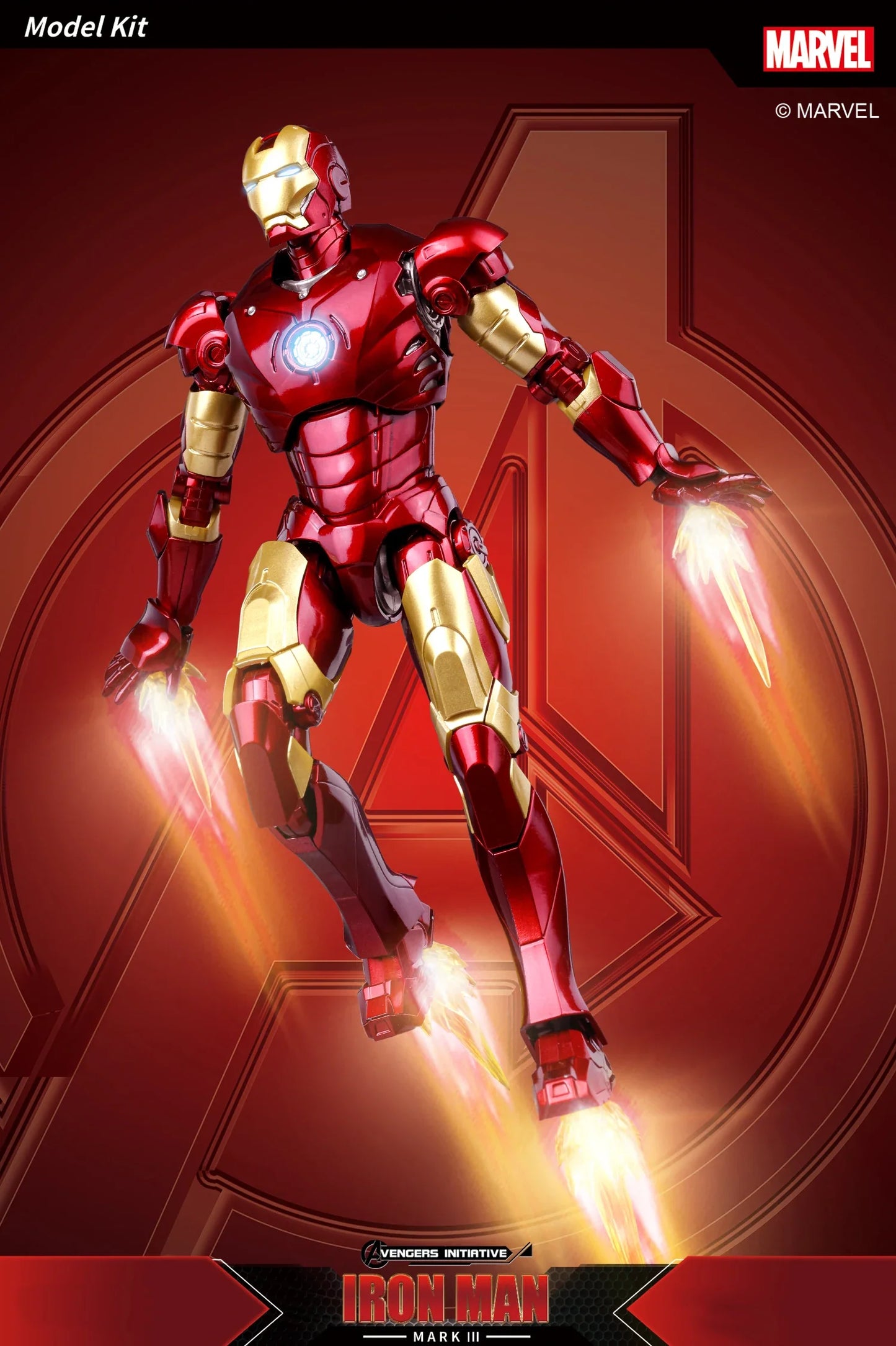 Marvel Iron Man MK3 Fondjoy Assemble Toy Iron Man Model 15cm ABS Material 1/12 Scale Action Figures Toy Birthday Gifts For Boys