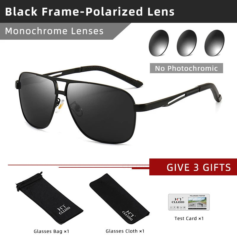 Sunglasses Men Change Color Sun Glasses Chameleon Anti-glare Driving