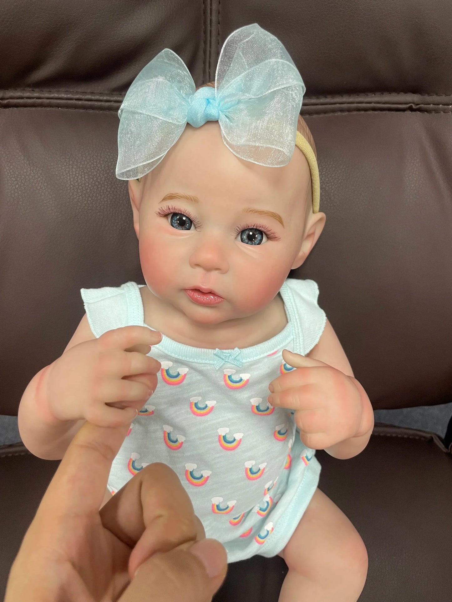 18Inch Raven Full Body Silicone Vinyl Girl Washable Reborn Baby Doll With Painted Lifelike Hair Bebe Reborn Toys Christmas Gift