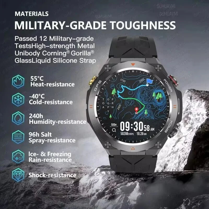 Xiaomi GPS Sports Smart Watch Men Waterproof Fitness Tracker Bluetooth call