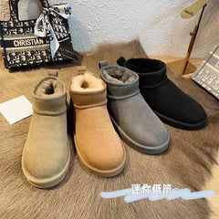 Snow Boots Fur One Winter 2023 Plus Velvet Platform Anti-slip Booties For Men