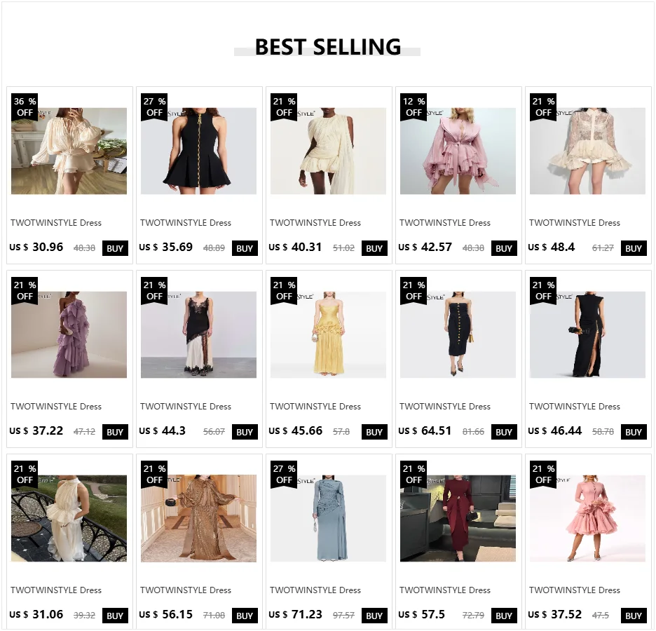 TWOTWINSTYLE Solid Backless Dresses For Women Round Neck Sleeveless Patchwork Lace Up Slimming Sexy Dress Female Fashion Clothes