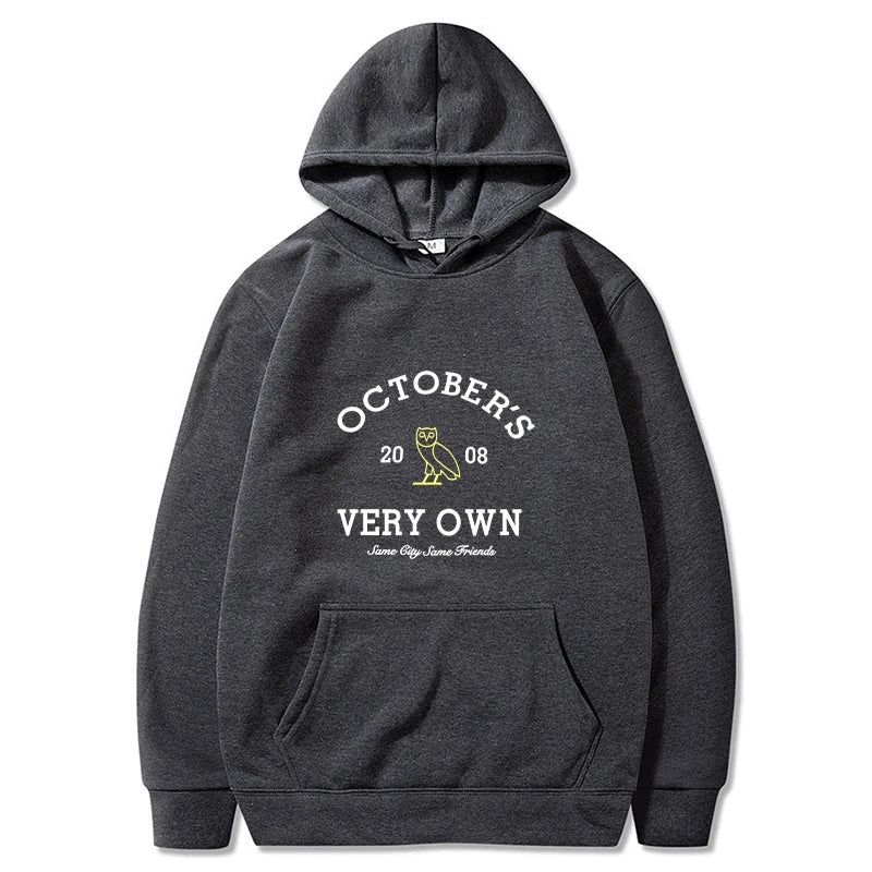 October's Hoodies Men Very Own Printed Long Sleeve Sweatshirts Women Casual Harajuku Sportwear Hoodied Pullovers Sudaderas