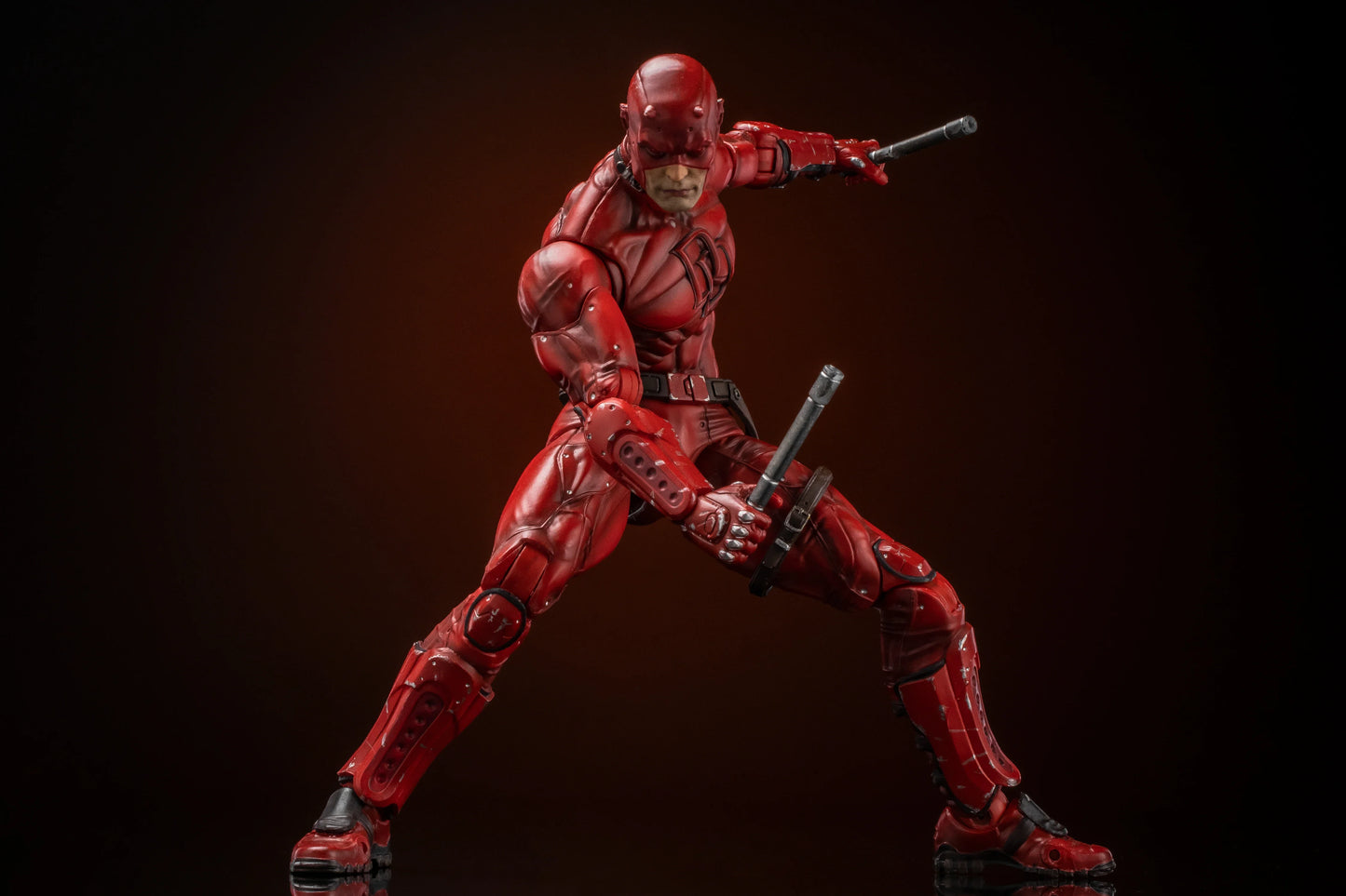 In Stock - FlefToys Marvel Daredevil Classic Red Shadowland Reborn Black 8" Action Figure Devil Defenders Matt Murdock Legends