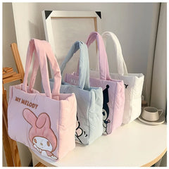 Sanrio Kawaii Hello Kitty Kuromi Tote Bags Cute My Melody Pochacco Cartoon