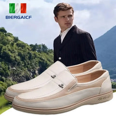 Men's Breathable Leather Business Casual Formal Shoes