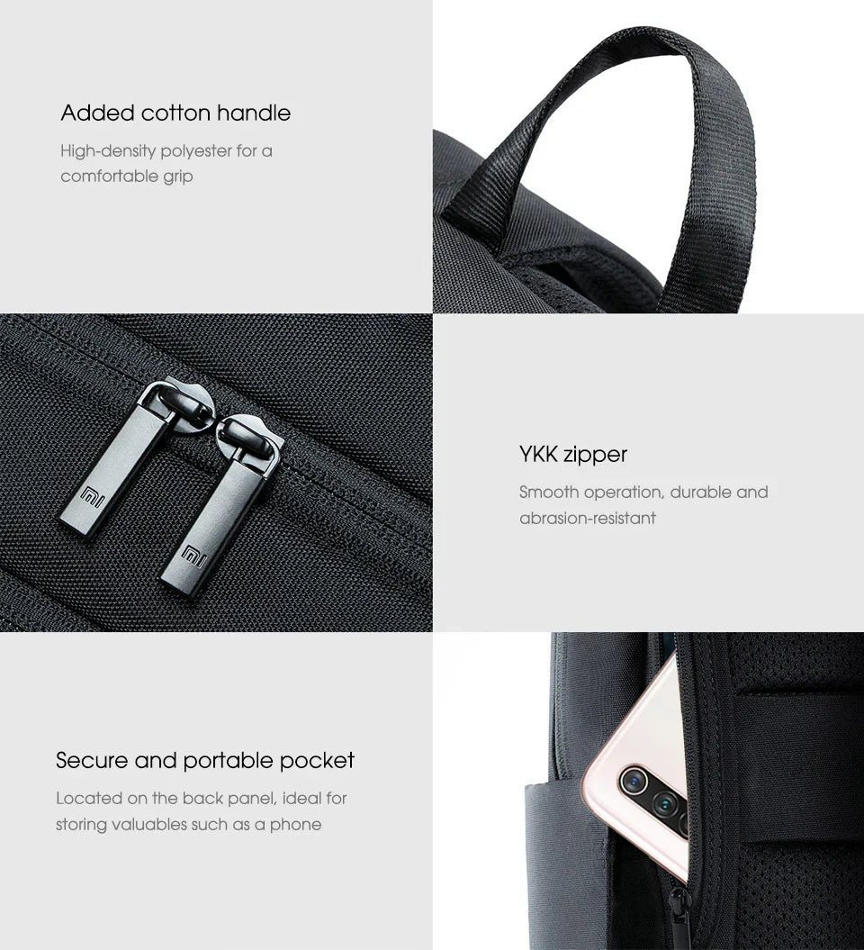 Xiaomi Classic Business Backpack 2 Fashion Laptop Bag for Men and Women Travel Large Capacity Backpack