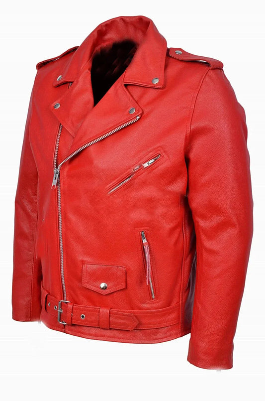 Boutique Punk Men PU Leather Jacket Motorcycle Fashion Slim Fit Leather Coat