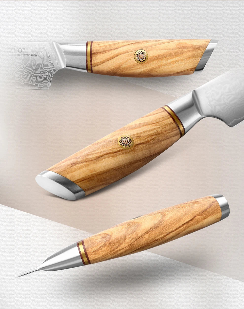 5" inch Utility Knife Kitchen Knives Japanese 73-layer Powder Steel Core