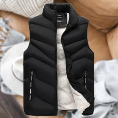 Winter Men's Clothing Wool Soft Vest Jackets Sleeveless Coat Fashion Male Warm