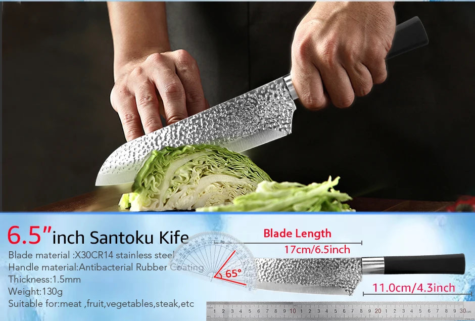 Chef knives 6 Set Professional Japanese Kitchen knives High Carbon stainless steel