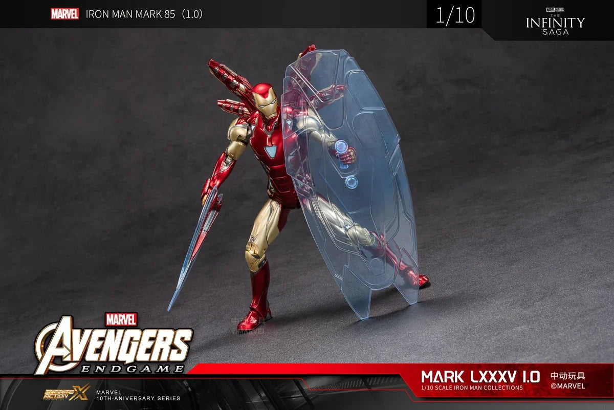 ZD Original Iron Man MK30 Blue Steel 1/10 Iron Patriot MK3 Marvel legends War Machine 10th Anniversary Action Figure Model Gift