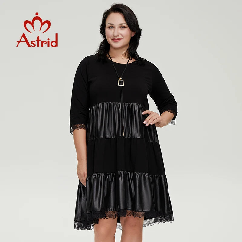 Formal attire Dresses: Dresses For Women Pu Leather Dress Long Sleeves