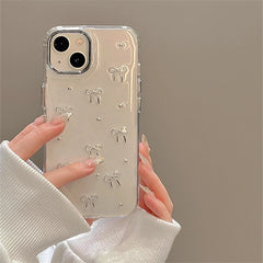 Phone Case For iPhone 16 15 14 13 12 11 Pro Max 7 8 Plus X XS Epoxy Shell Girl Clear Cover