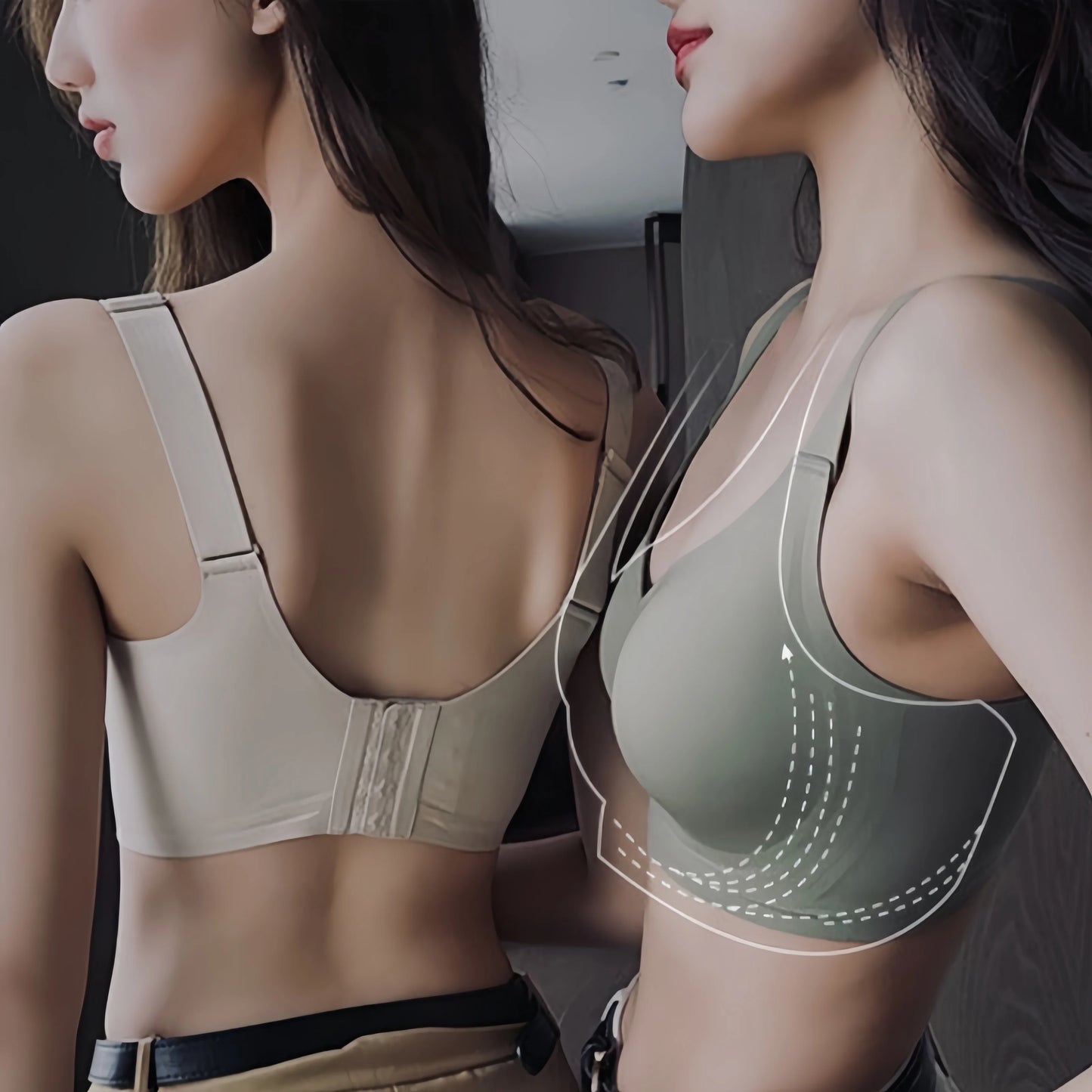Bra For Women Comfort Lingerie Sport Padded Top Wireless Underwear