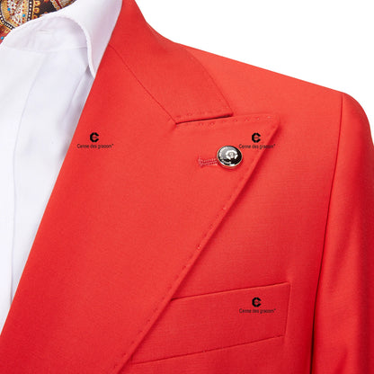 Tuxedo for Mens: Elegant Suits For Men Double Breasted Two Pieces Set Slim Fit