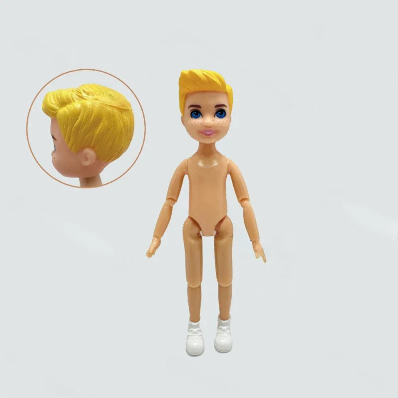 5-Inch Little Doll Normal Skin 15cm Height Girl Dress Up Toy for Children Gift