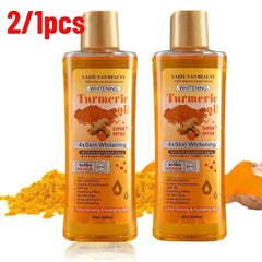 2/1Pcs Turmeric Essential Oil 400ml For Face & Body Anti Dark Spots Anti Aging Skin Hydrating