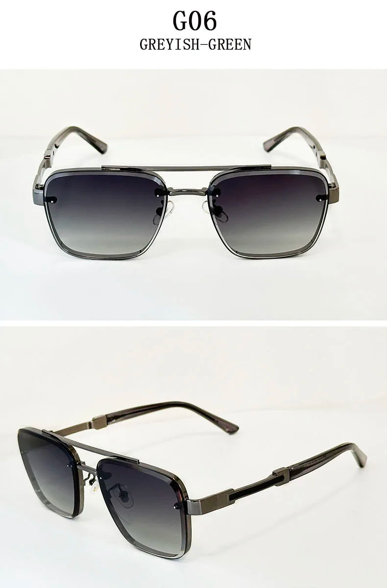 New Sunglasses For Men Luxury Fashion Glasses Sunscreen  Square Sunglasses Women Trendy Vintage Gafas De Sol Hombre Zonnebril Su