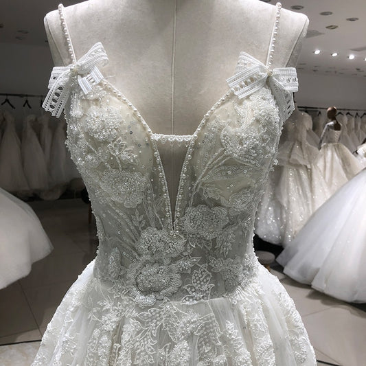 White Bridesmaid Dresses: wedding dress beach crystal lace flower beads boho bridal