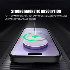 Matte Bumper Magnetic Clear Case For iPhone 15 14 13 12 Pro Max Plus Magsafe Wireless Charge Full Lens Protection Cover