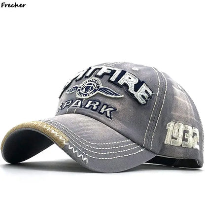 Men Rock Hip Hop Snapback Hat School Jeans Hat Letter Baseball Cap Dance