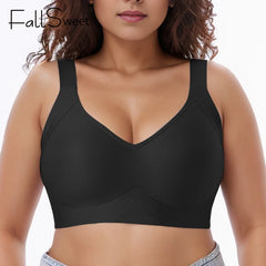 Wireless Bras for Women Seamless Full Coverage Bra No Underwire Soft Push Up