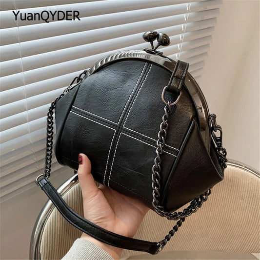 Fashion Chain Design Ladies Shoulder Bag PU Leather Women