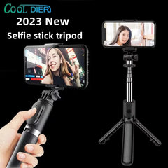 Wireless Bluetooth Selfie Stick Tripod With Remote Shutter Foldable Phone