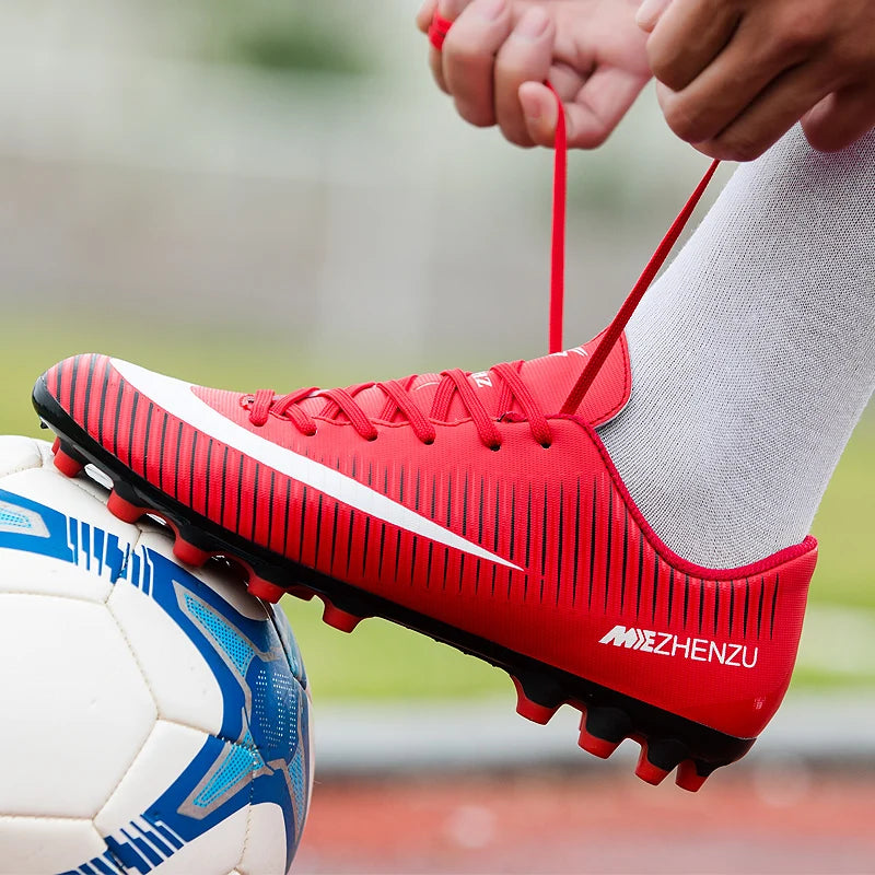 Soccer Shoes Football Boots Hight Quality Outdoor Training Cleats Turf Ankle