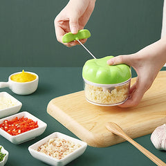 Portable Vegetable and Food Cutter Manual Garlic Puller Fruit Chopper Kitchen