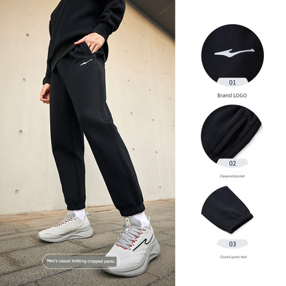 Men Jogger Pants Cropped Breathable Sports Pants